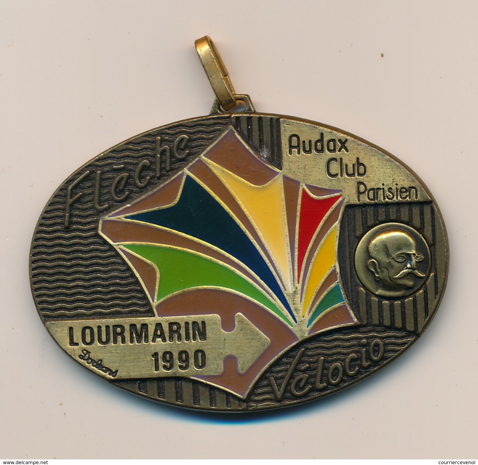 Médaille "Flèche Vélocio - Lourmarin 1990" - AUDAX CLUB PARISIEN - (Cyclotourisme) - Radsport