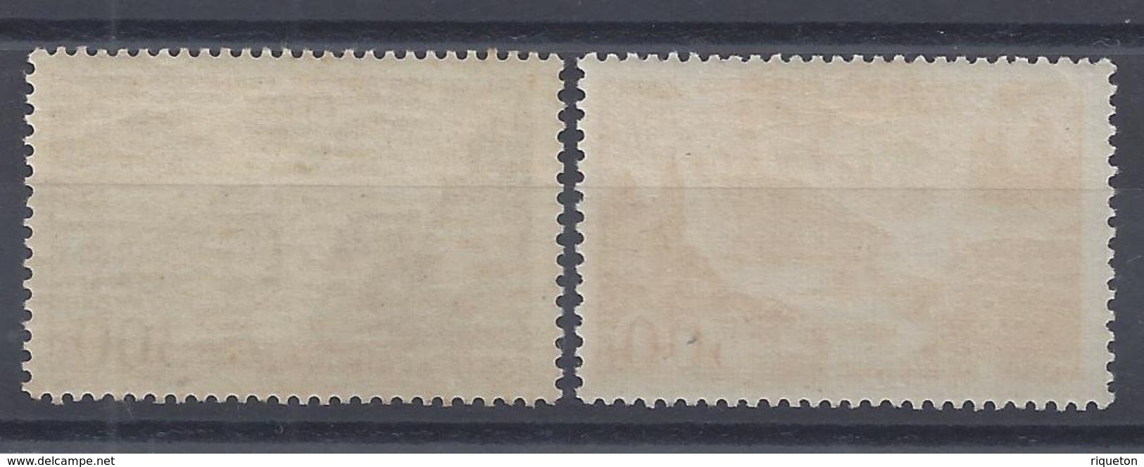 FR - 1949 - P. Aérienne N° 26 Et 27 - Neuf - X - Traces De Charnières Quasi Invsible - TB - Cote 90 &euro;. - 1927-1959 Mint/hinged