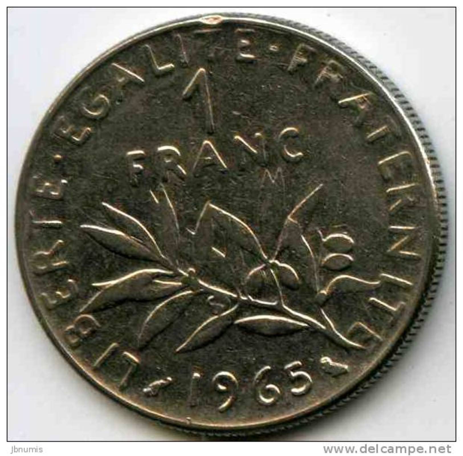 France 1 Franc 1965 GAD 474 KM 925.1 - 1 Franc