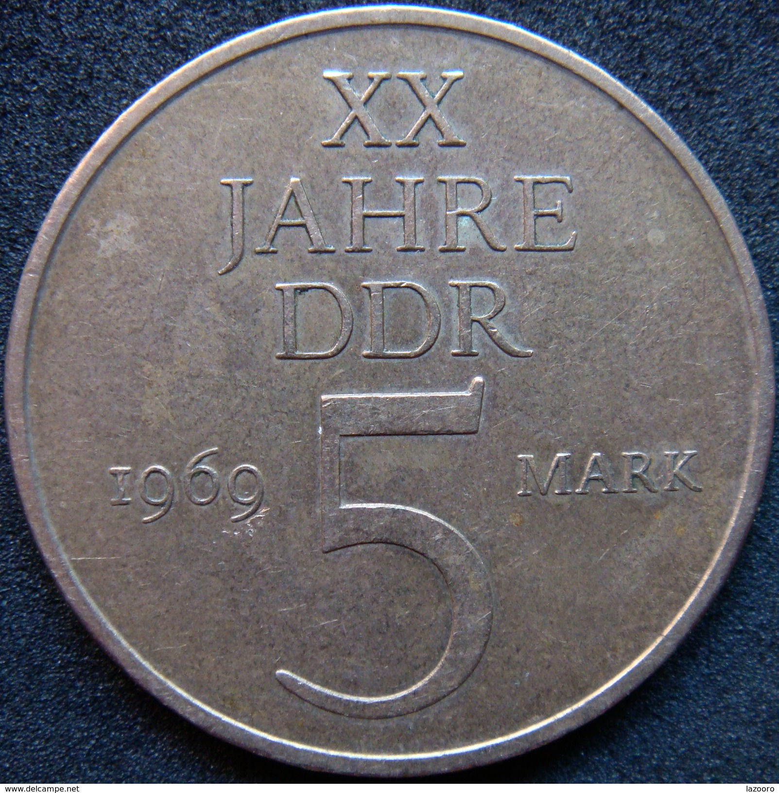 LaZooRo DDR East Germany 5 MARK 1969  XF KM # 22.1 - 5 Mark