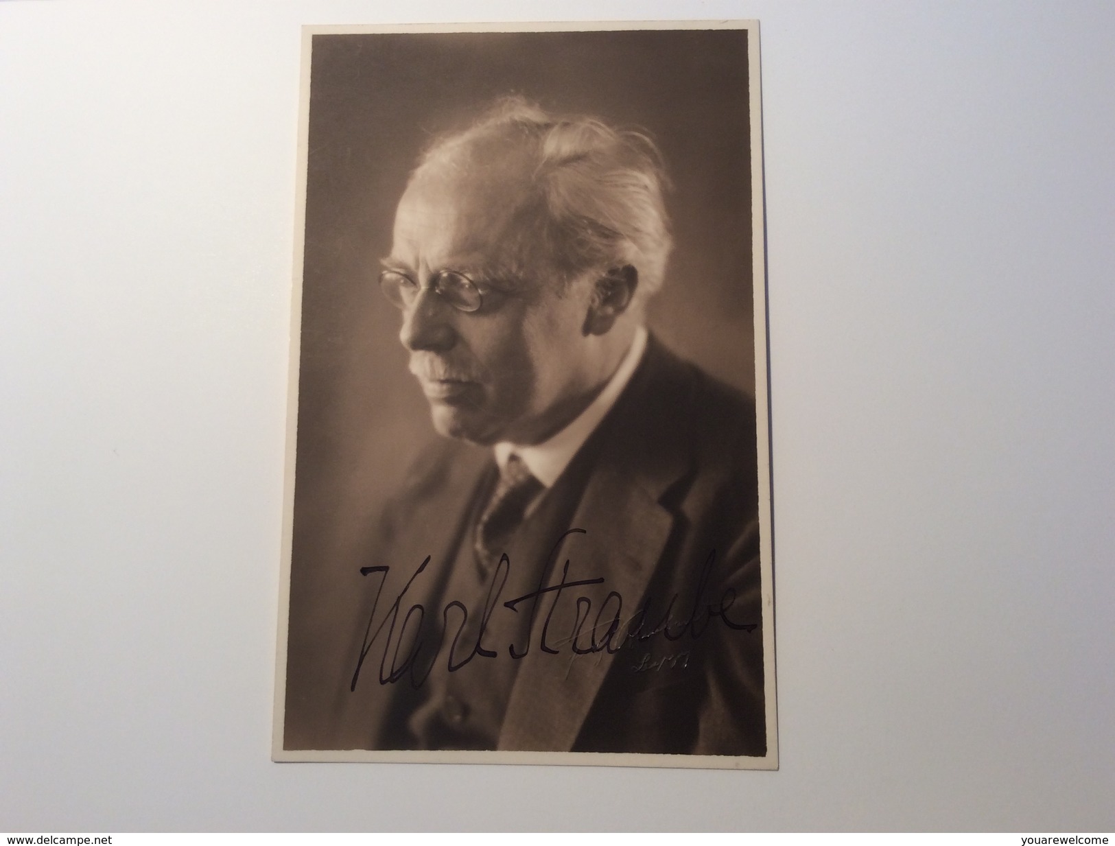 Karl Straube (1873-1950) German Musician, Organist Autograph Signed Picture Of 1937 (autogramm Thomanerchors Music Musik - Sonstige & Ohne Zuordnung