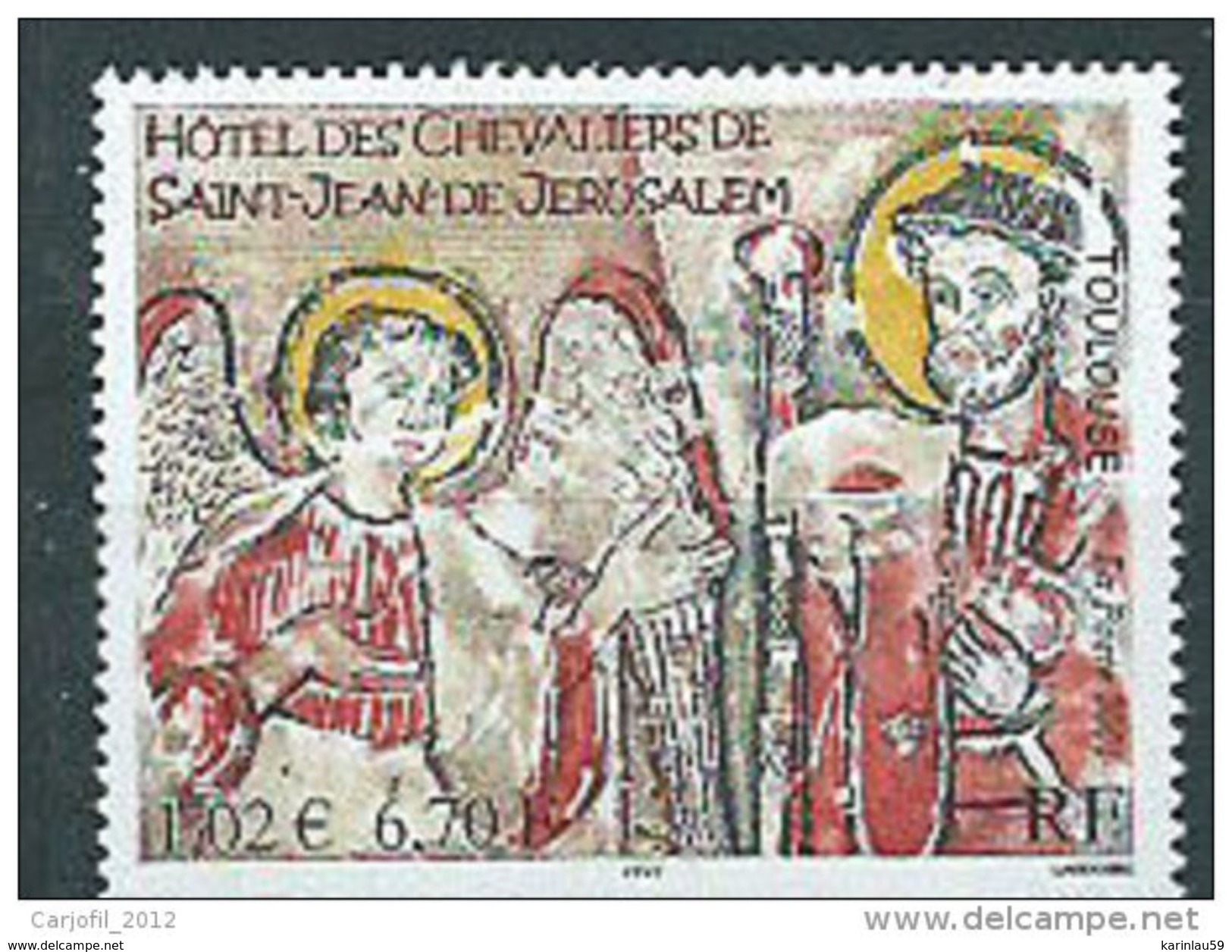 Timbre FRANCE-2001-N°3385** SAINT JEAN DE JERUSALEM A TOULOUSE Neuf - Unused Stamps