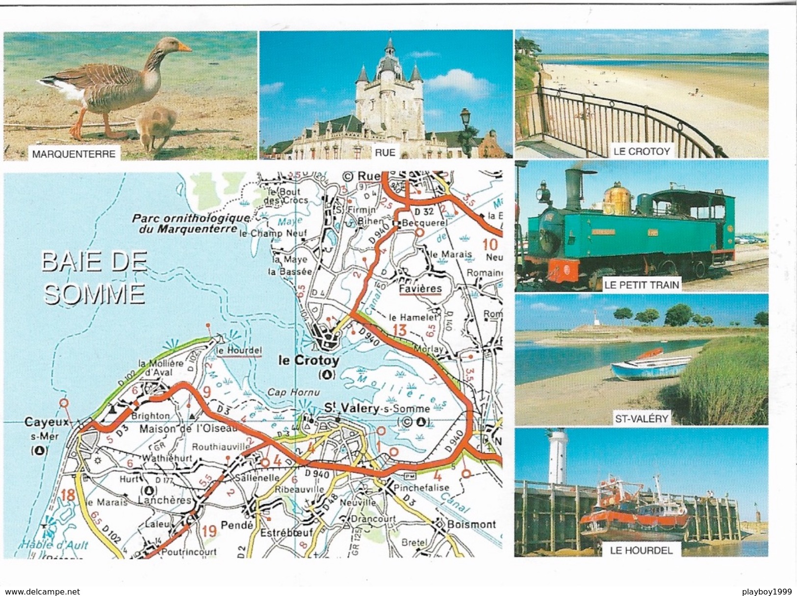 Carte Géographique - 80 - La Baie De Somme - éditeur : Combier : 8099900010 - Cpm -  Pas écrite - - Cartes Géographiques