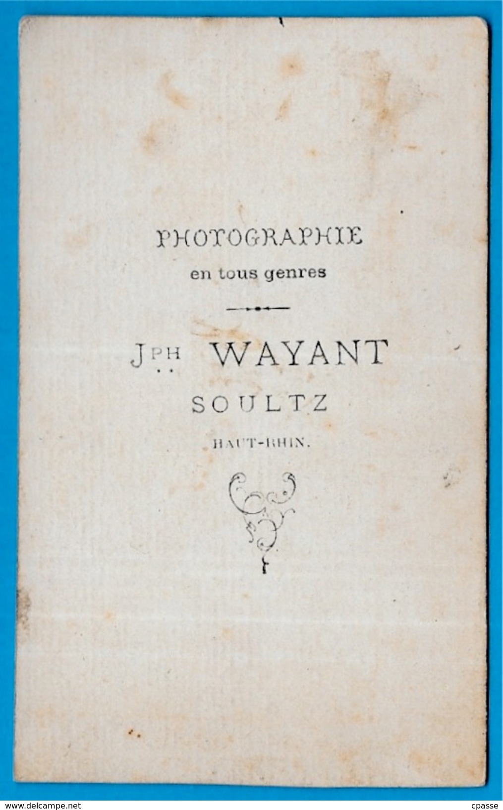 Photo Photographie CDV - Joseph WAYANT Photographe à 68 SOULTZ Haut-Rhin - Femme Assise Avec Fillette Sur Les Genoux - Ancianas (antes De 1900)