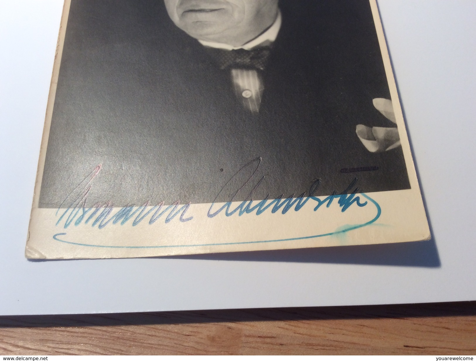 Hermann Abendroth (1883-1956) German Conductor Autograph Signed Picture Of 1955 (Autogramm Music Musik - Sonstige & Ohne Zuordnung