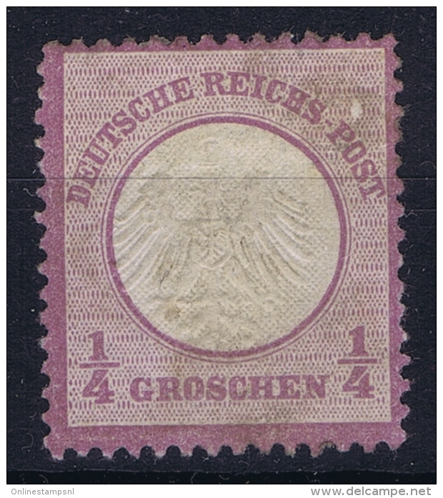 Germany Mi Nr 1 MH/* Falz/ Charniere  Kleinem Brustschild 1872 - Nuevos