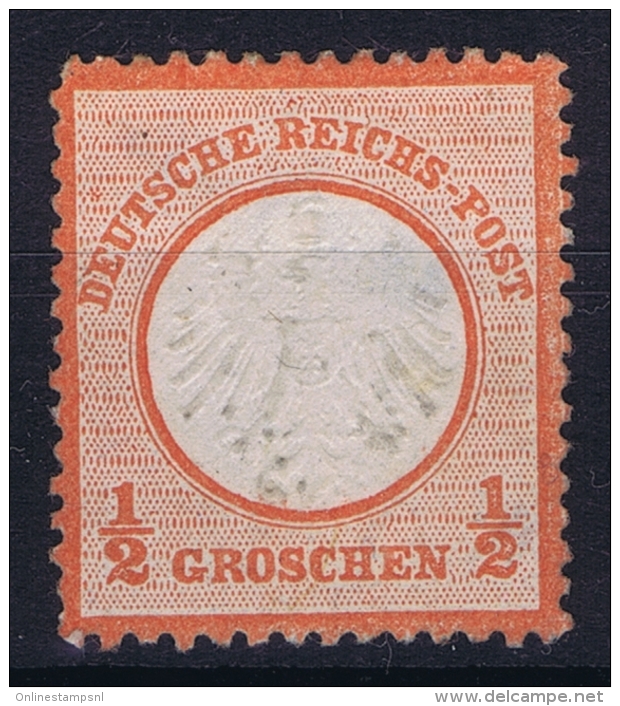 Deutsche Reich Mi Nr 3 MH/* Falz/ Charniere  Part Gum Has A Thin Spot - Unused Stamps