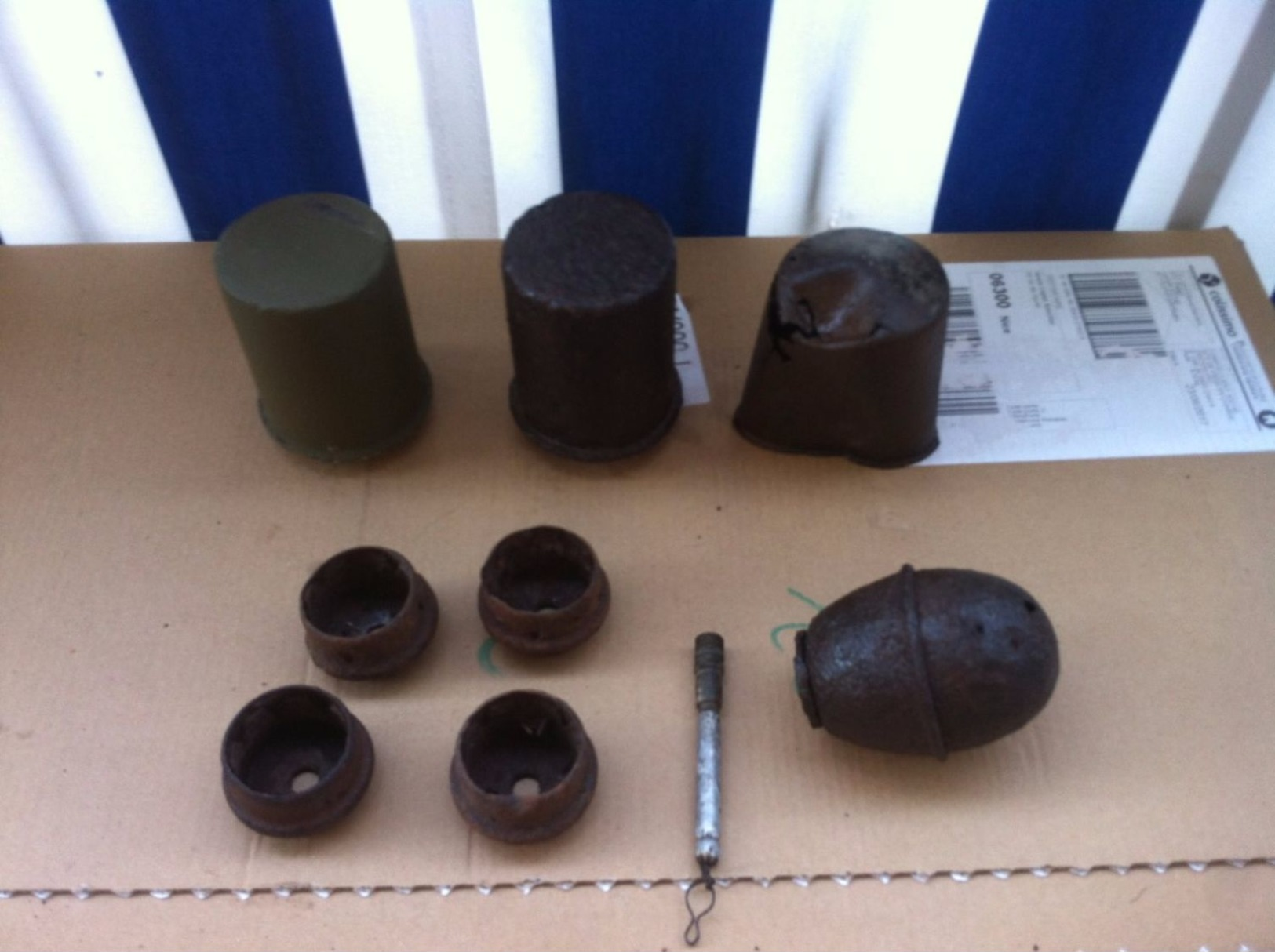 Lot Grenades Allemande - Armas De Colección