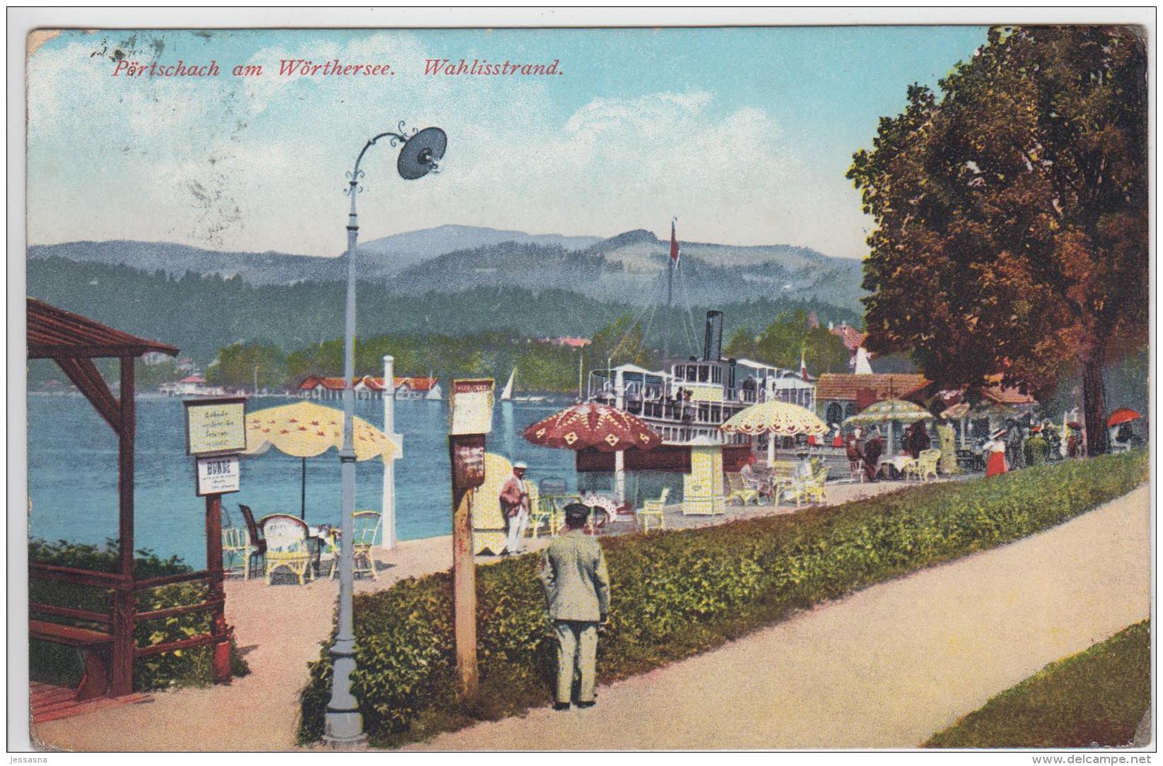 AK - PÖRTSCHACH Am Wörthersee  - Wahlisstrand 1911 - Pörtschach