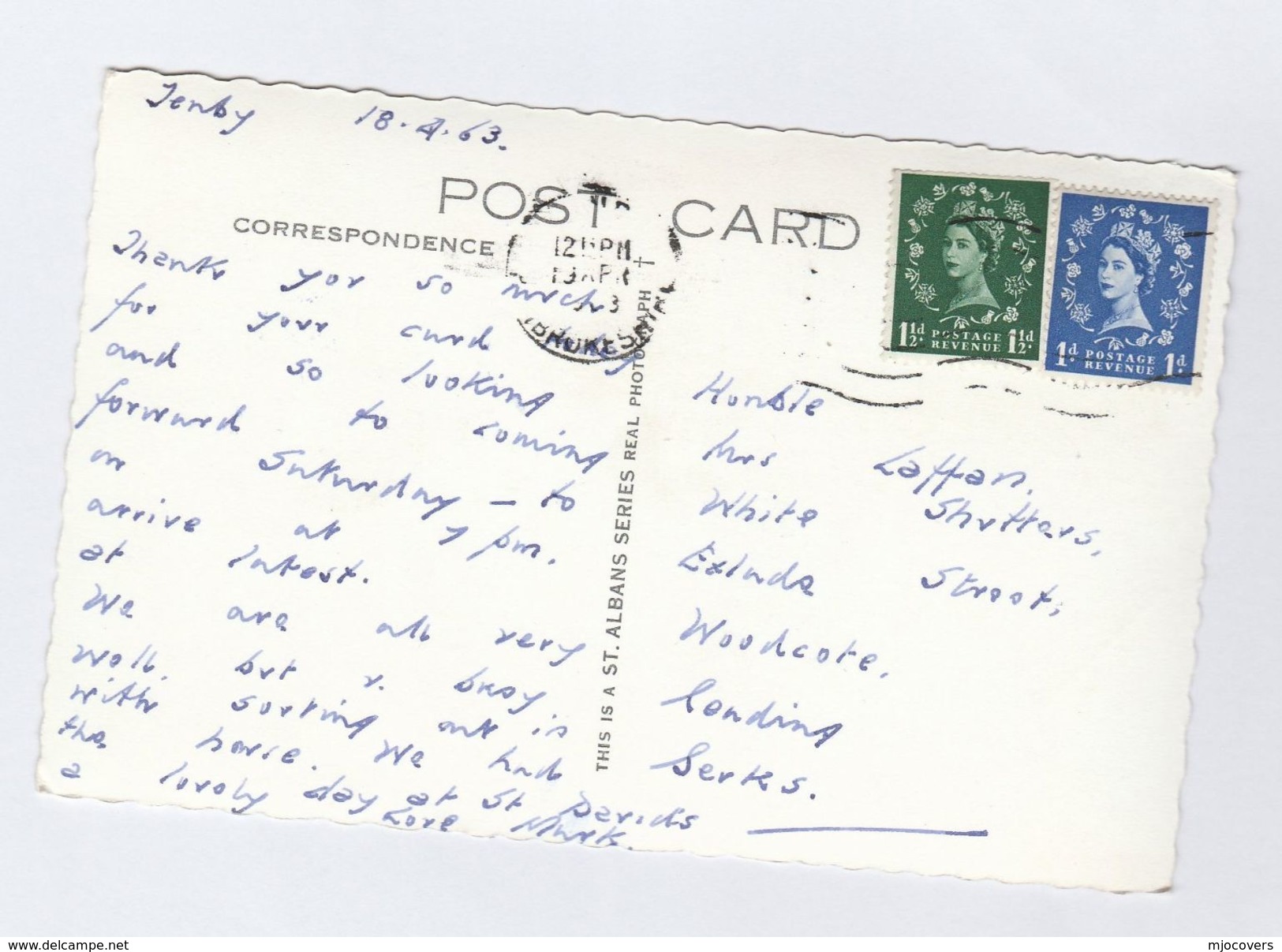 1963 Postcard ST DAVIDS CATHEDRAL Wales Church Photo  Religion Gb Stamps Cover - Pembrokeshire