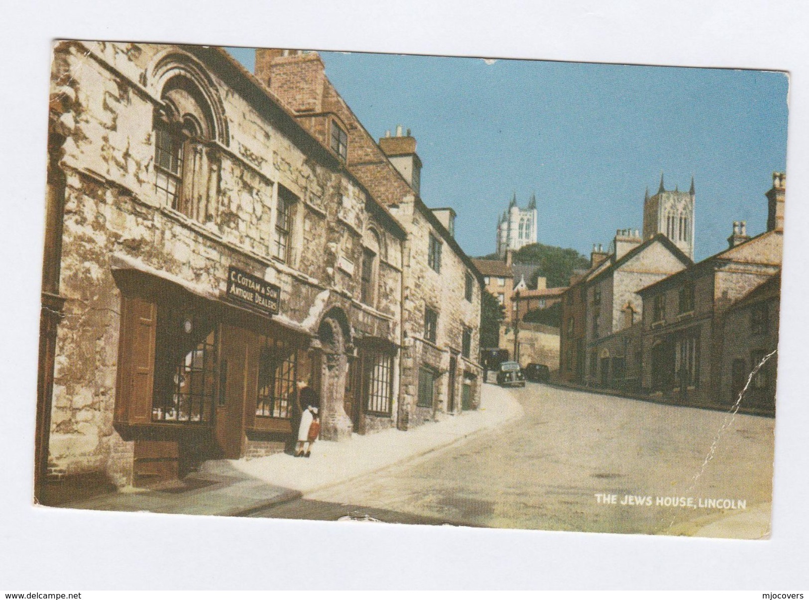 1963 GB Stamps COVER (postcard THE JEWS HOUSE, Lincoln) Judaica Jewish Jew Religion - Judaika, Judentum