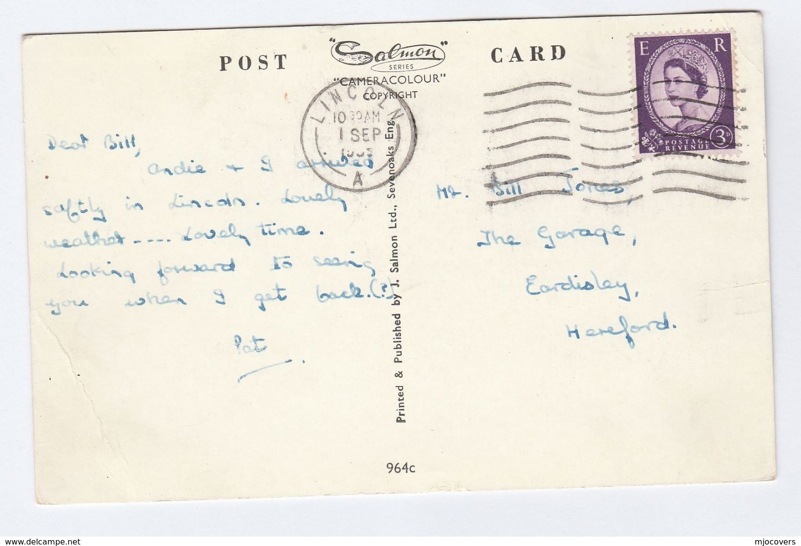 1963 GB Stamps COVER (postcard THE JEWS HOUSE, Lincoln) Judaica Jewish Jew Religion - Jewish