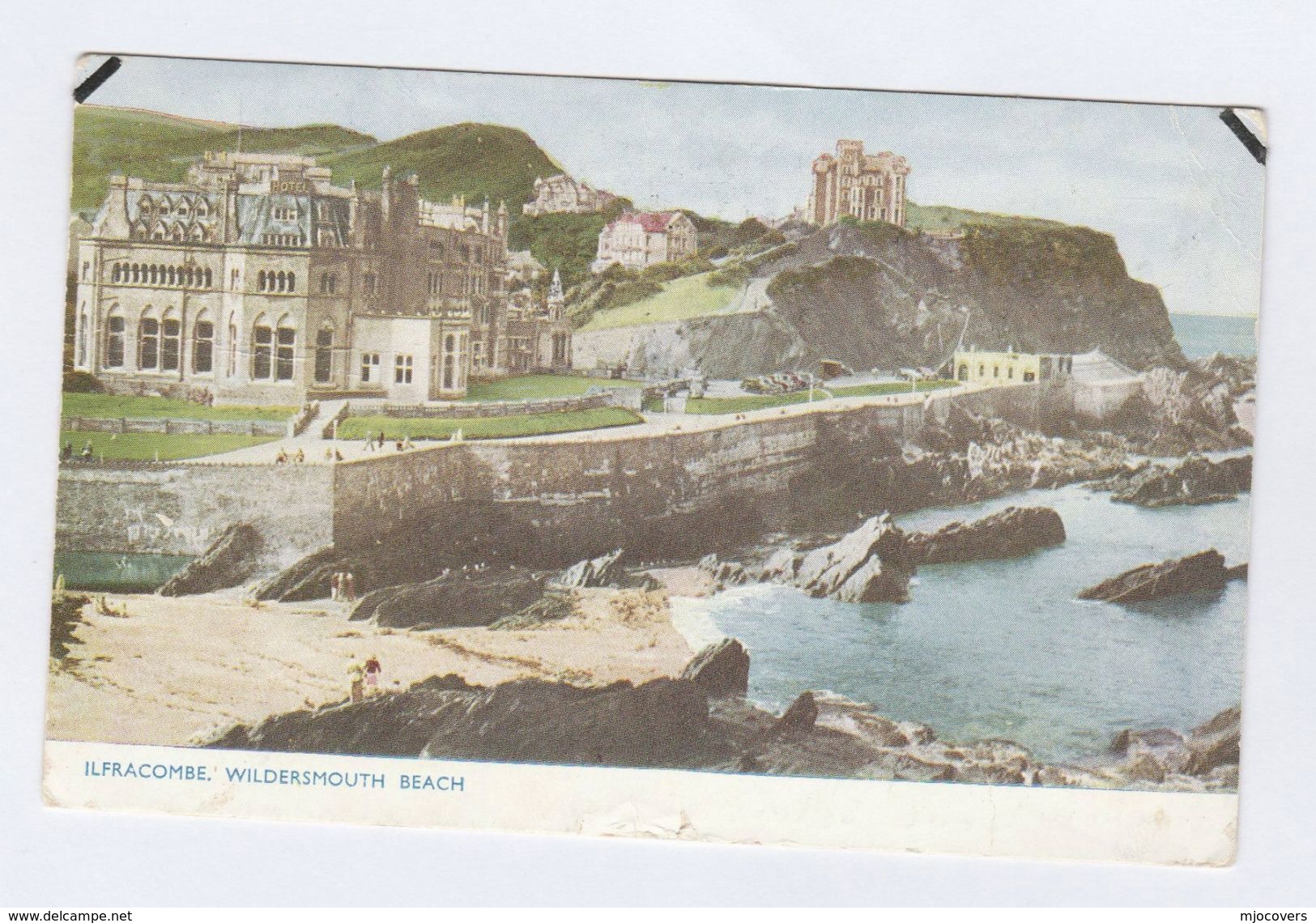 1956 Postcard WILDERSMOUTH BEACH Ilfacombe GB Stamps Cover - Ilfracombe