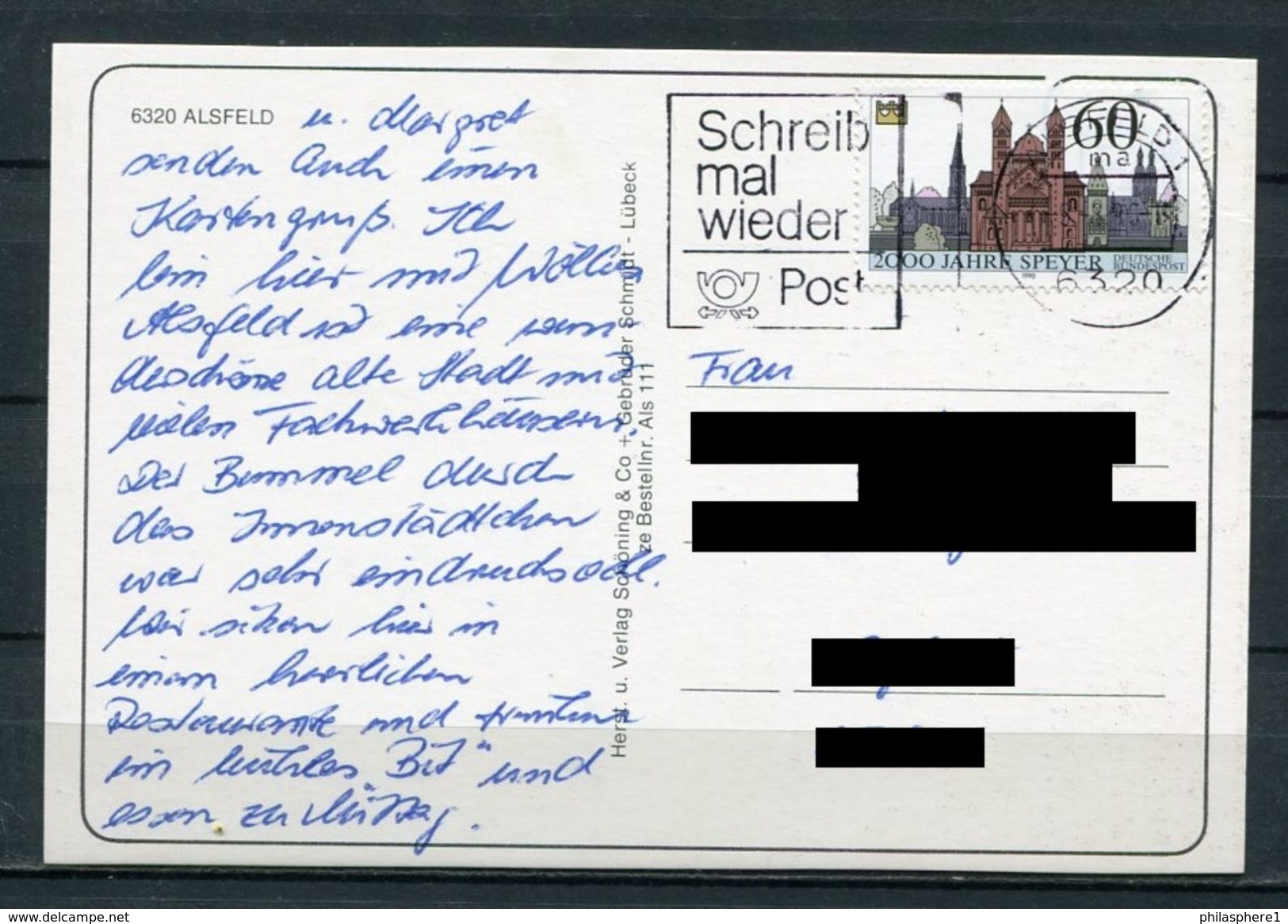 (03723) Alsfeld - Mehrbildkarte Mit Kleinem Geschichtlichen Text - Gel. 1990 - Alsfeld