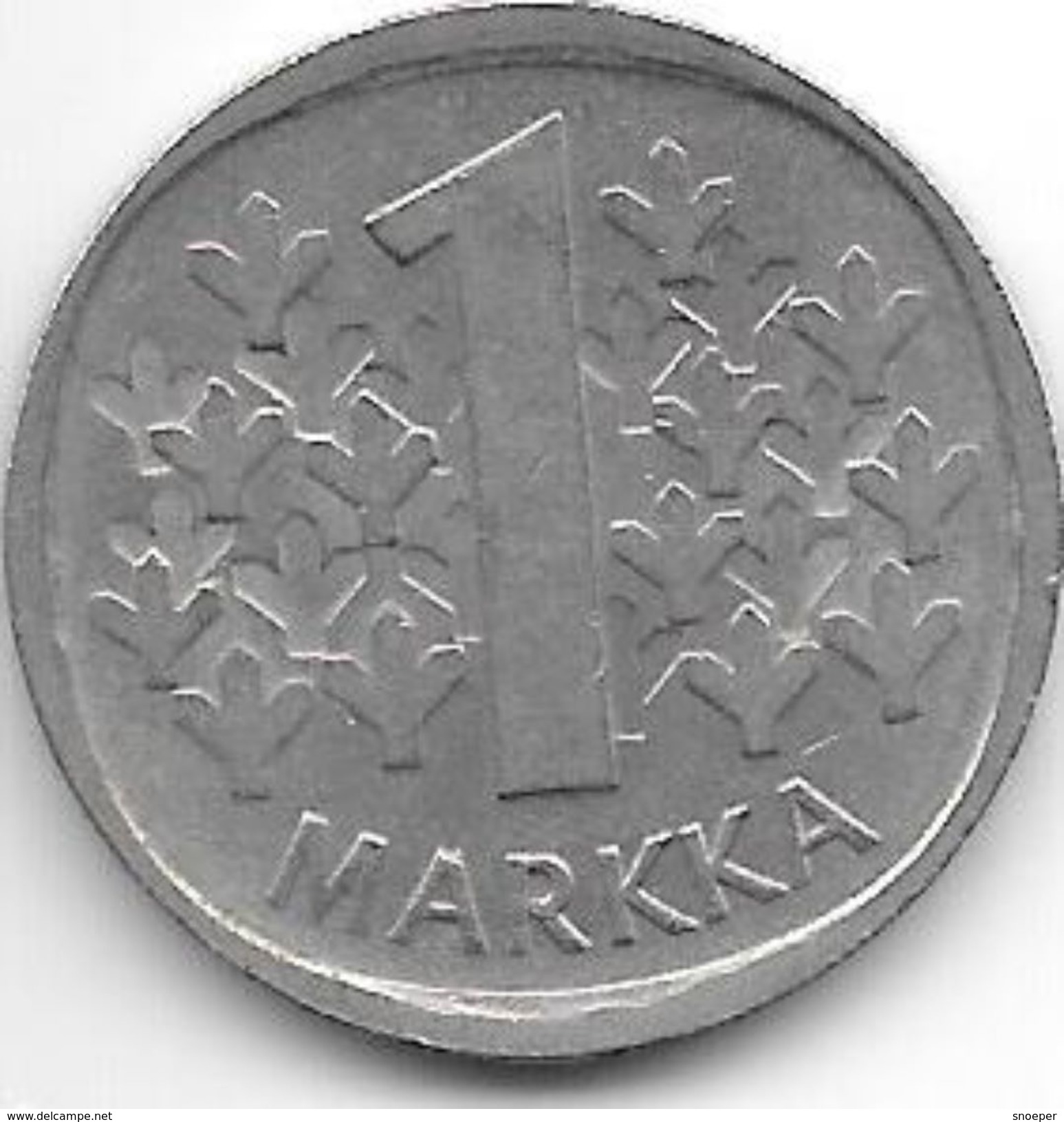 Finland 1 Markkaa 1974  Km 49 A  Xf+ - Finlande