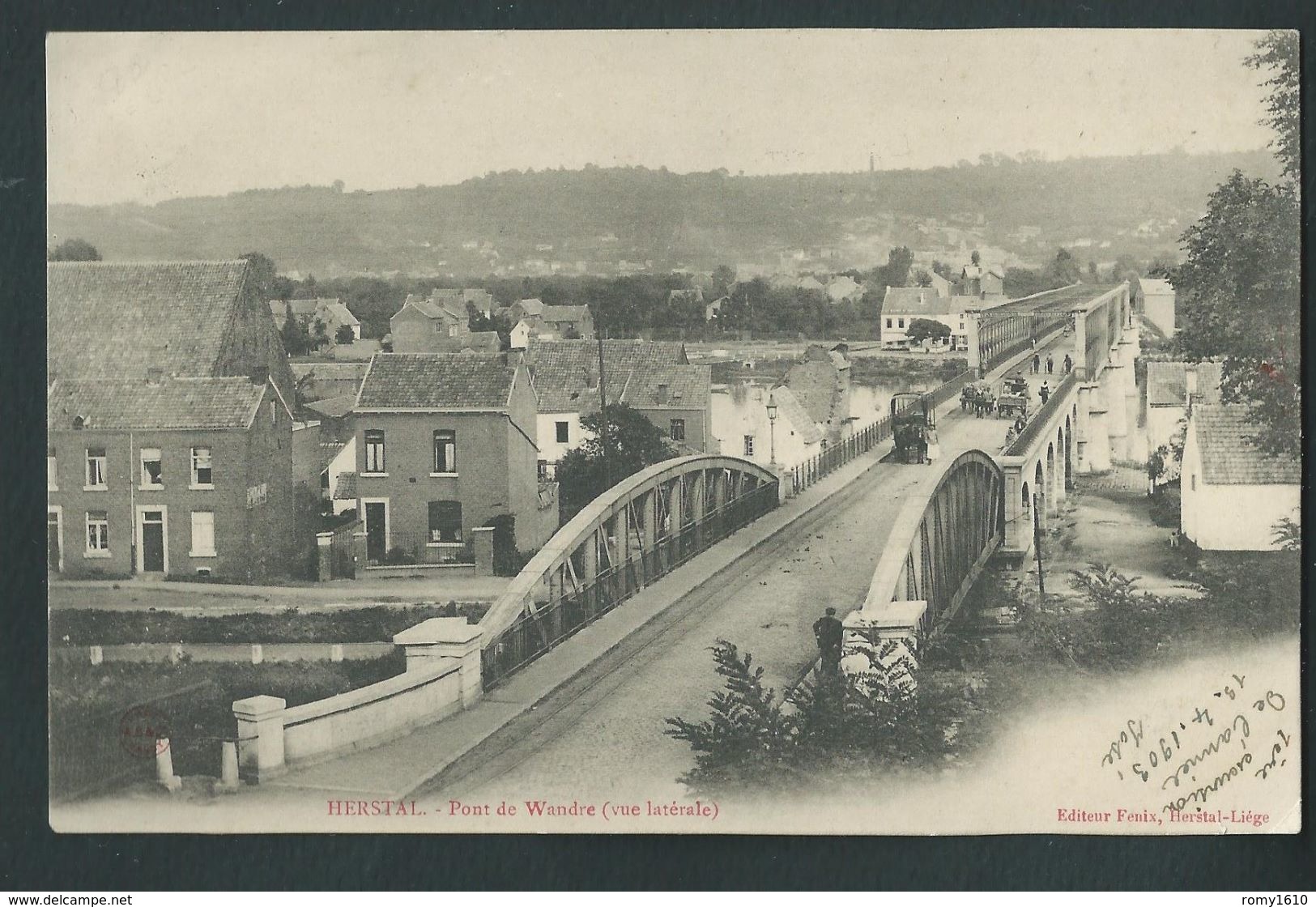 Herstal. Pont De Wandre. Vue Latérale. Edit Fenix. 1903. 2 Scans. - Herstal