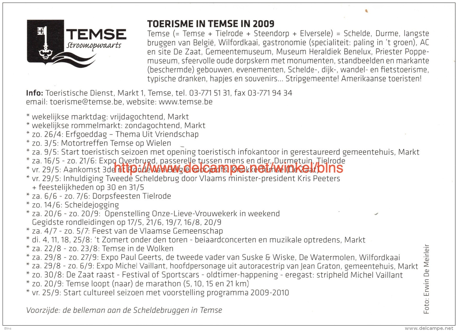 Toerisme In Temse In 2009 - Temse - Temse