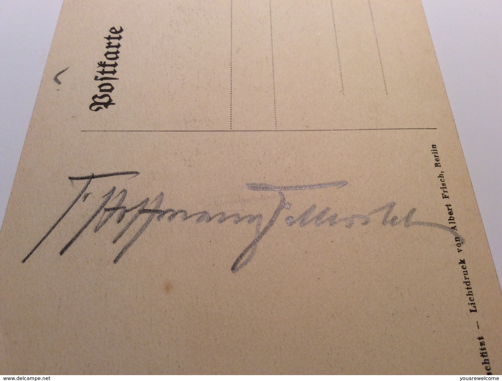 FRANZ HOFFMANN VON FALLERSLEBEN (1855-1927) Autogramm Maler Sohn Vom Autor Der Dt.Nationalhymne (autograph Painter - Sonstige & Ohne Zuordnung