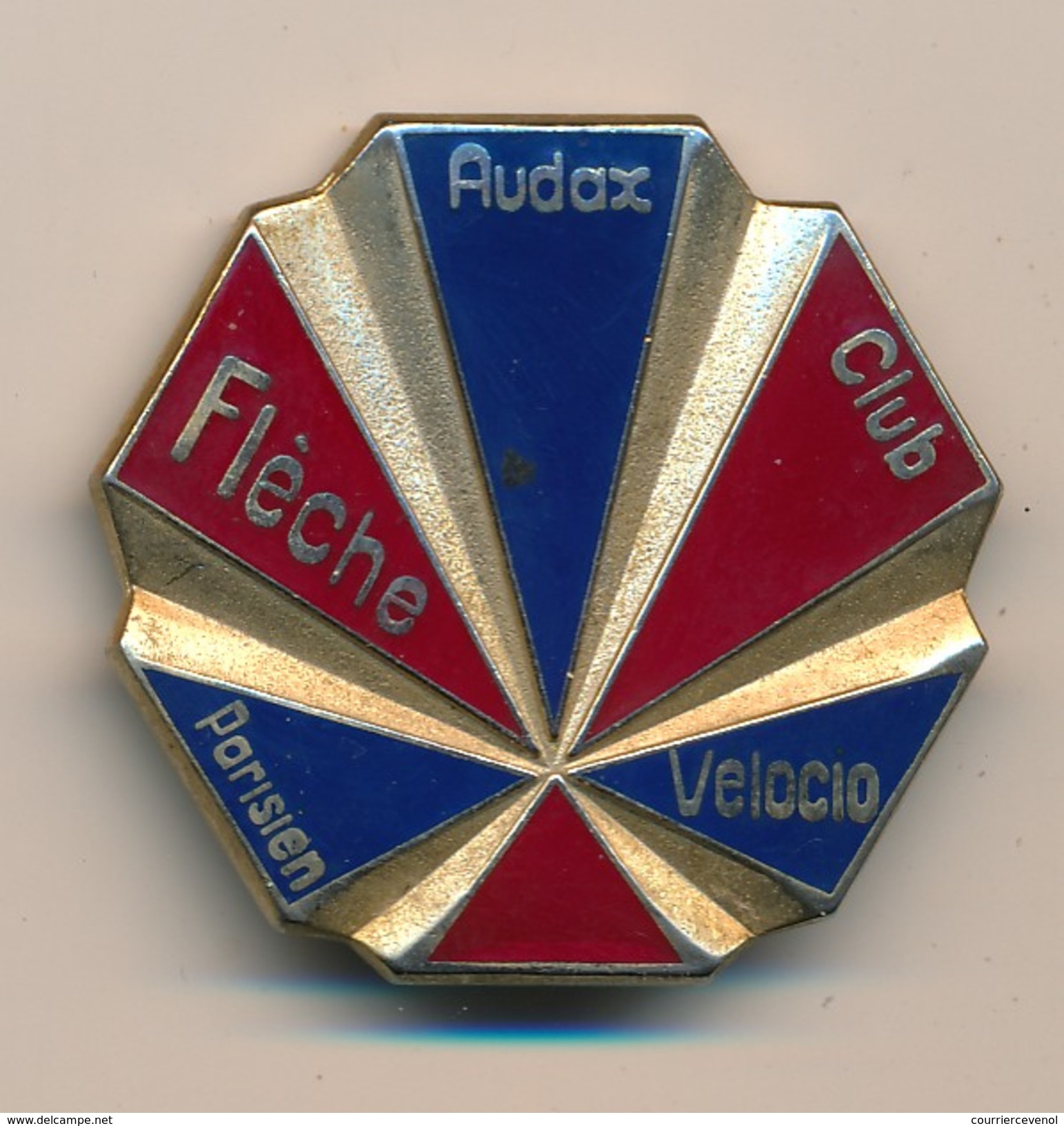 Badge (fixation épingle) - AUDAX CLUB PARISIEN - Flèche Velocio - Cyclisme