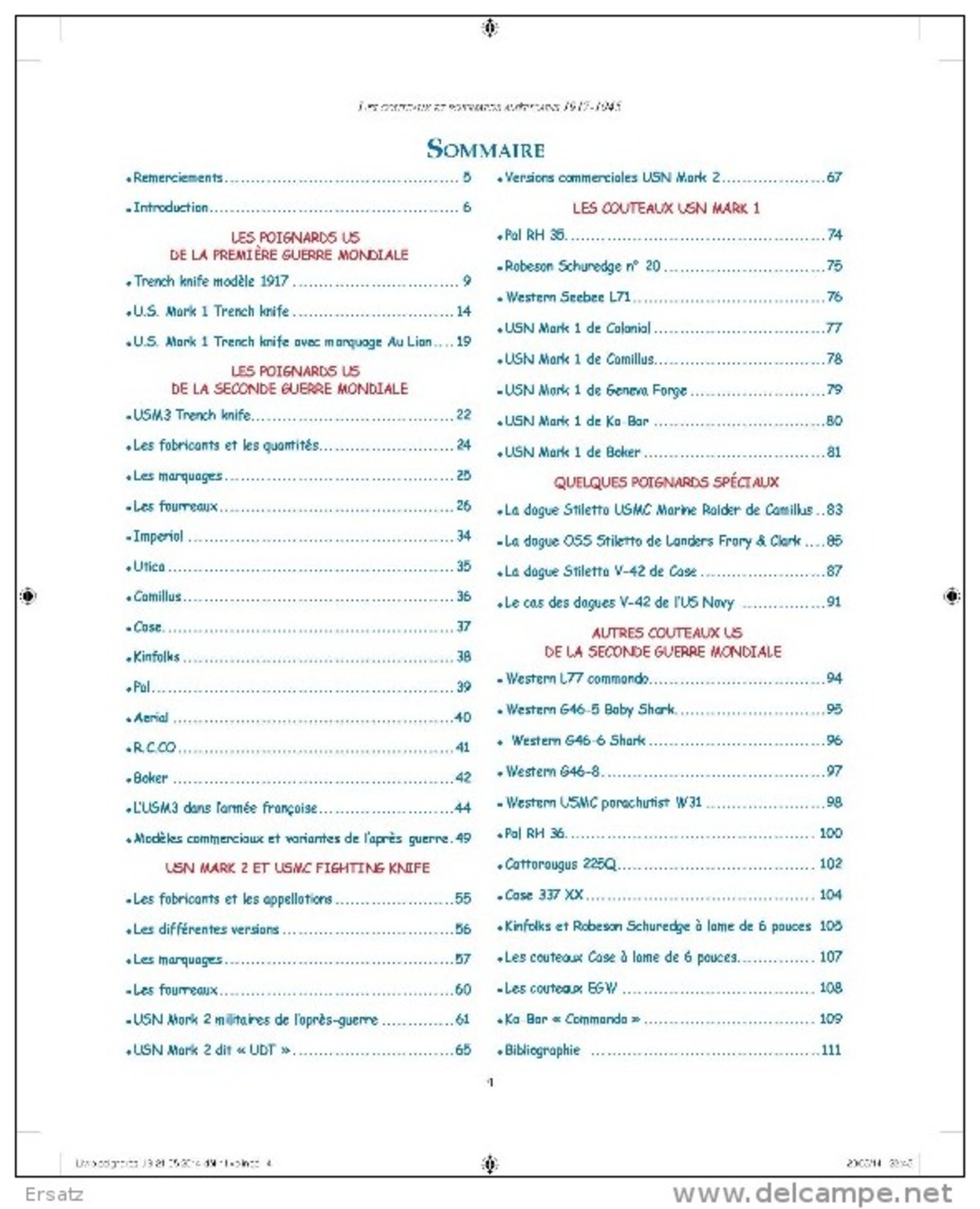 Les Couteaux Et Poignards US 1917-1945. - Blankwaffen