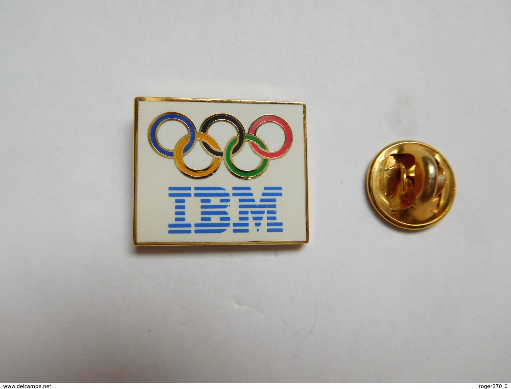 Superbe Pin's , Informatique , IBM , JO Jeux Olympiques - Informatique