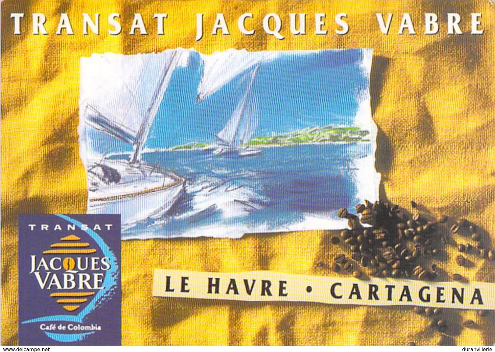 TRANSAT JACQUES VABRE - LE HAVRE - CARTAGENA - 7 - 14 Octobre 1995 - Illustration Franck Tremblay - Segelboote