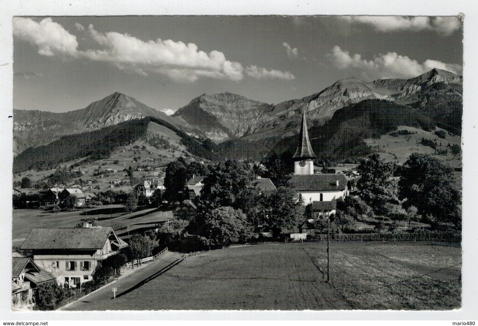 C.P.  PICCOLA    AESCHI   BERNER  OBERLAND    2 SCAN    (VIAGGIATA) - Aeschi Bei Spiez