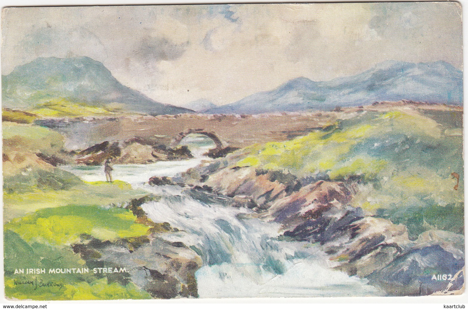 An Irish Mountain Stream (by William J Burrows)  -  (Ireland) - Andere & Zonder Classificatie