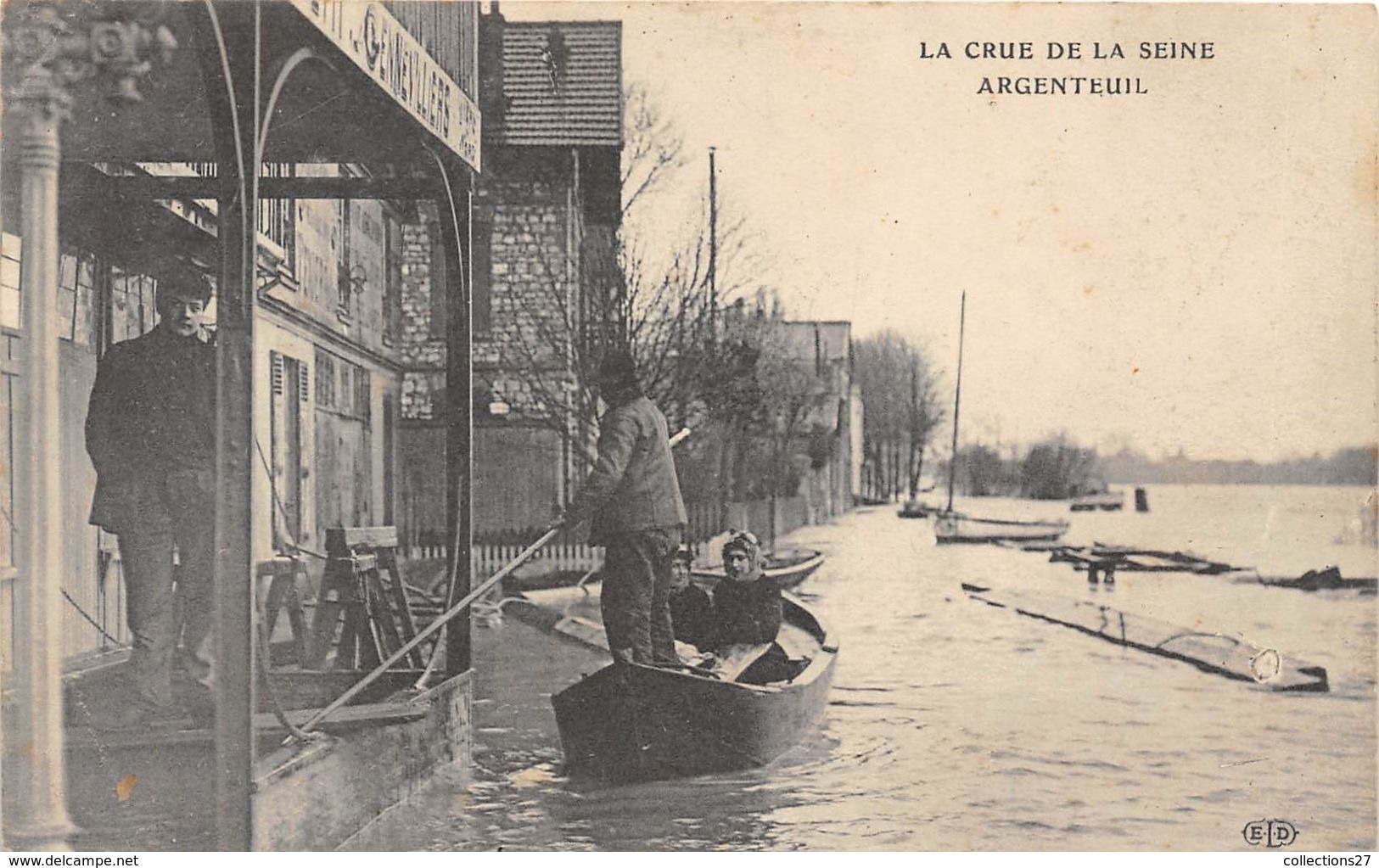 95-ARGENTEUIL- LA CRUE DE LA SEINE - Argenteuil