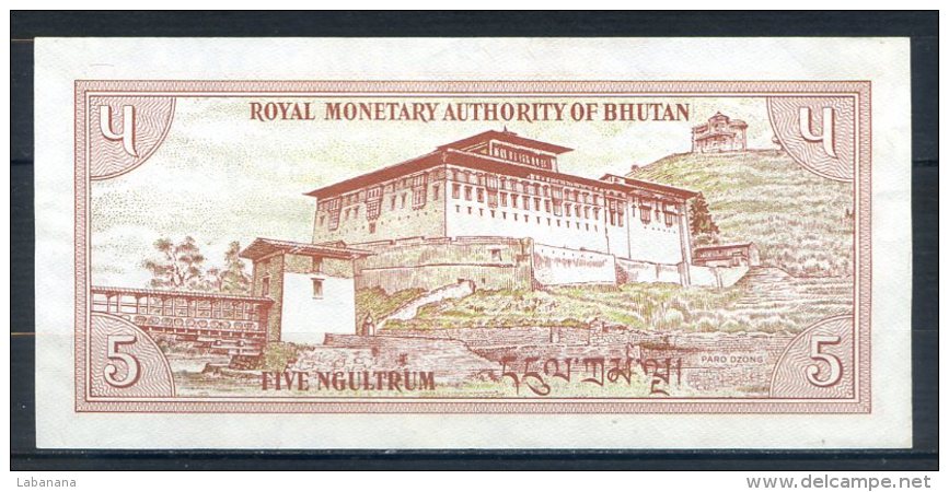 493-Bhoutan Billet De 5 Ngultrum 1985 CI413 - Bhutan