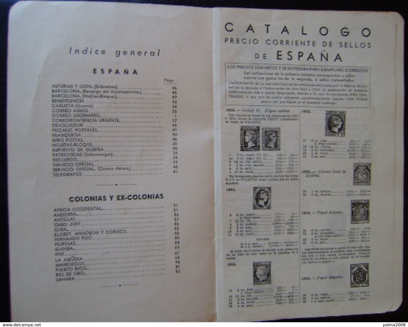 CATALOGO DE ESPAÑA DEL AÑO 1956 DE KRITIKIAN --- VER FOTOS ADICIONALES - - España