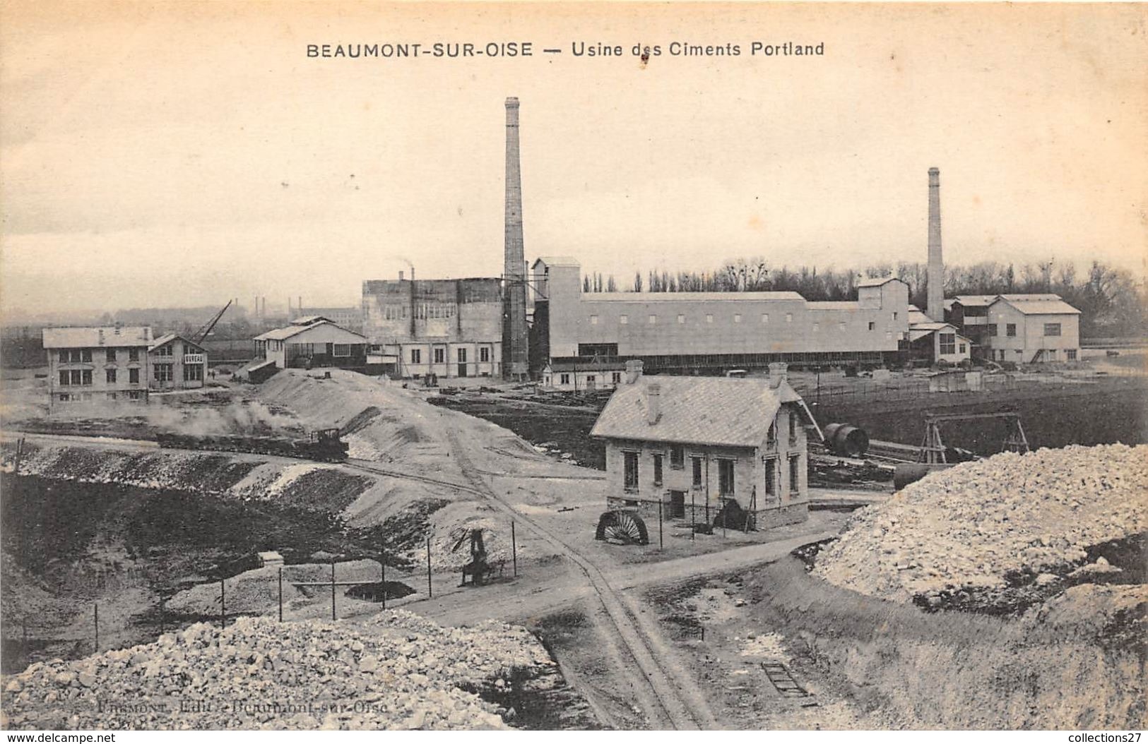 95-BEAUMONT-SUR-OISE-  USINES DES CIMENTS PORTLAND - Beaumont Sur Oise