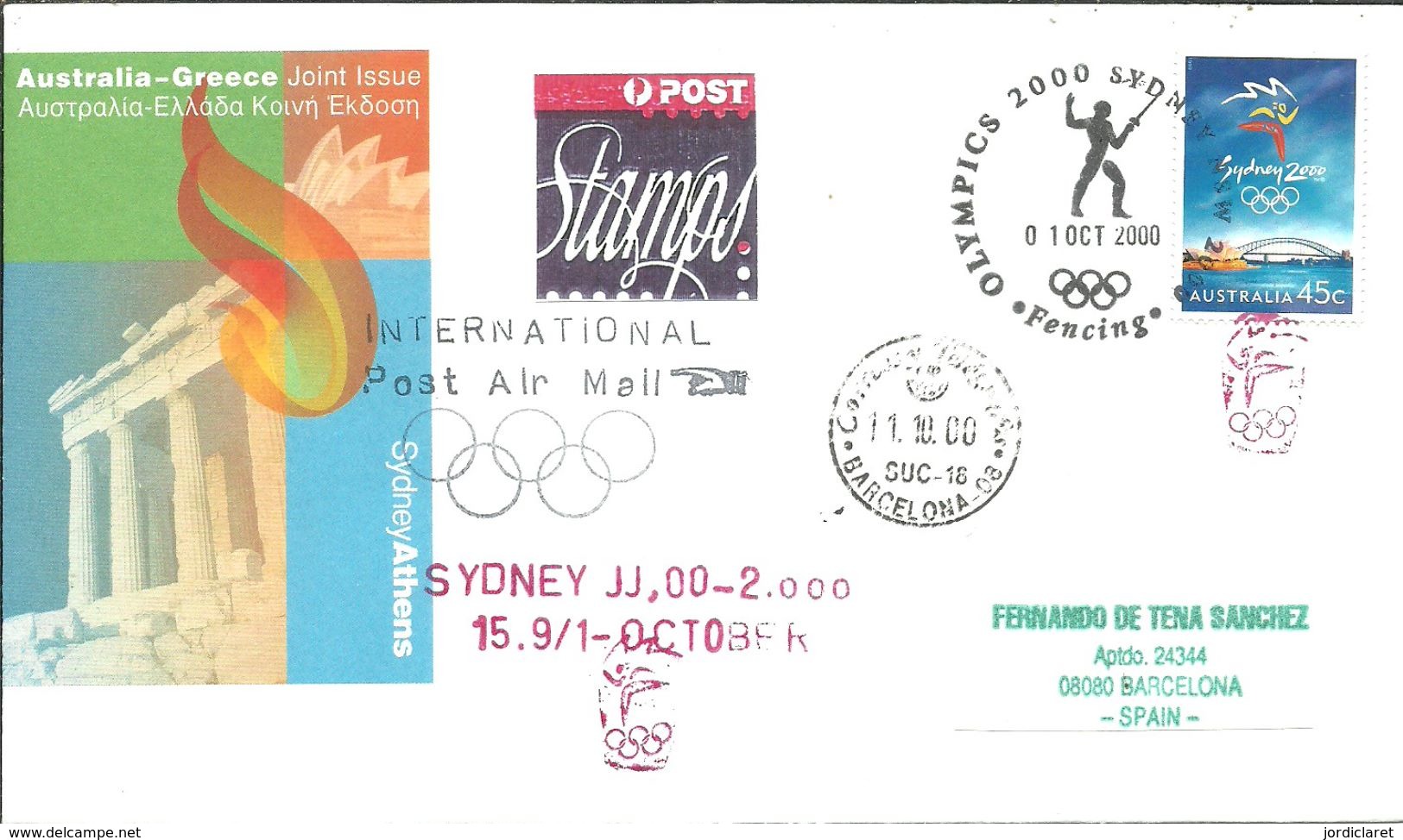 POSMARKET AUSTRALIA - Verano 2000: Sydney