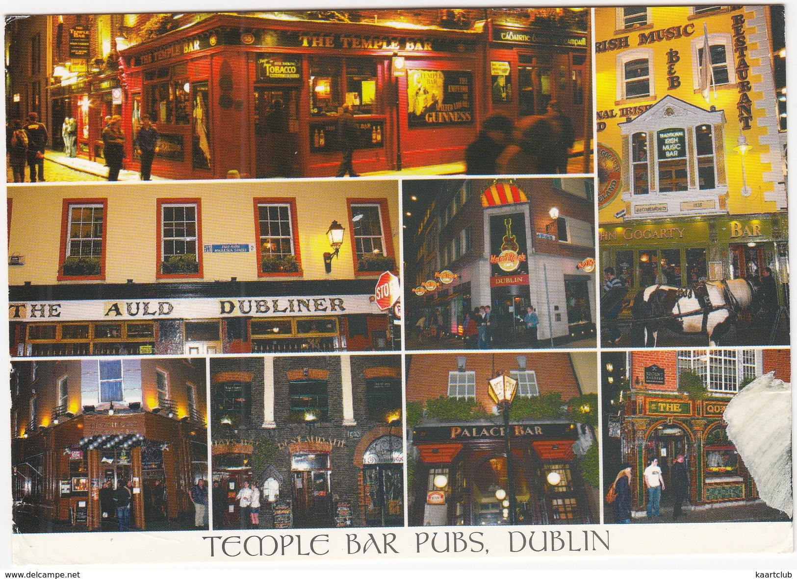 Dublin - Temple Bar Pubs ('Hard Rock Cafe' Dublin) - Ireland  - (John Hinde) - Dublin