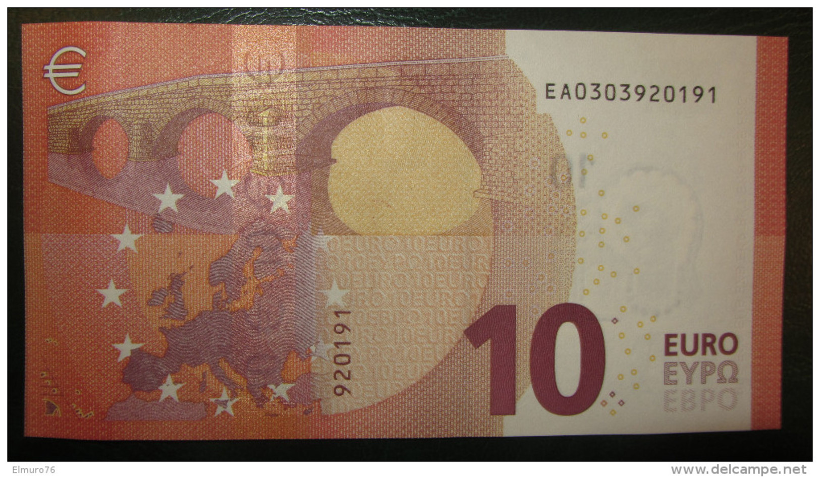 10 Euro E001B2 Serie EA Draghi Perfect UNC - 10 Euro