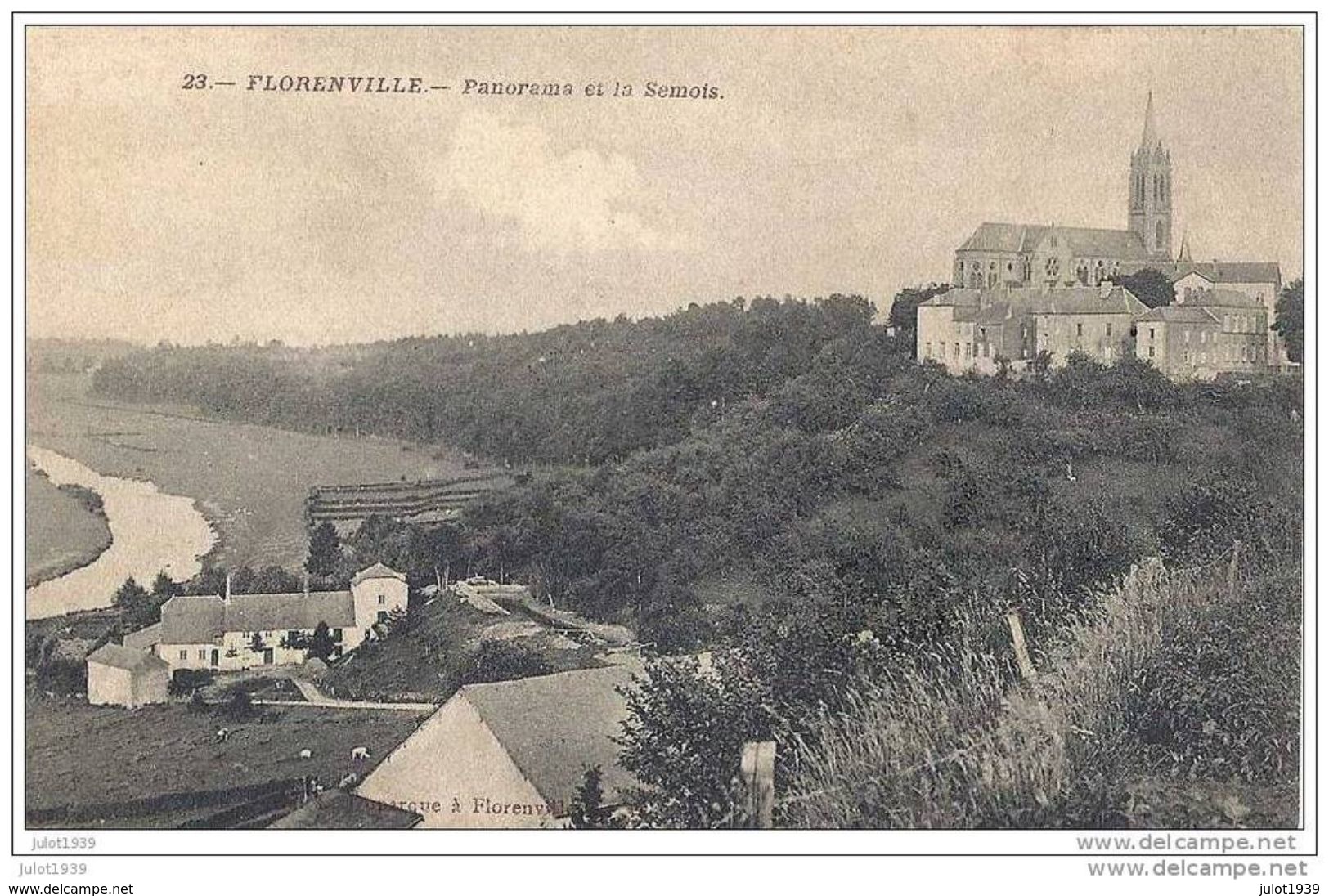 FLORENVILLE ..--  Panorama . 1910 Vers FRAMERIES ( Mr Georges CANTINEAU ) .   Voir Verso . - Florenville