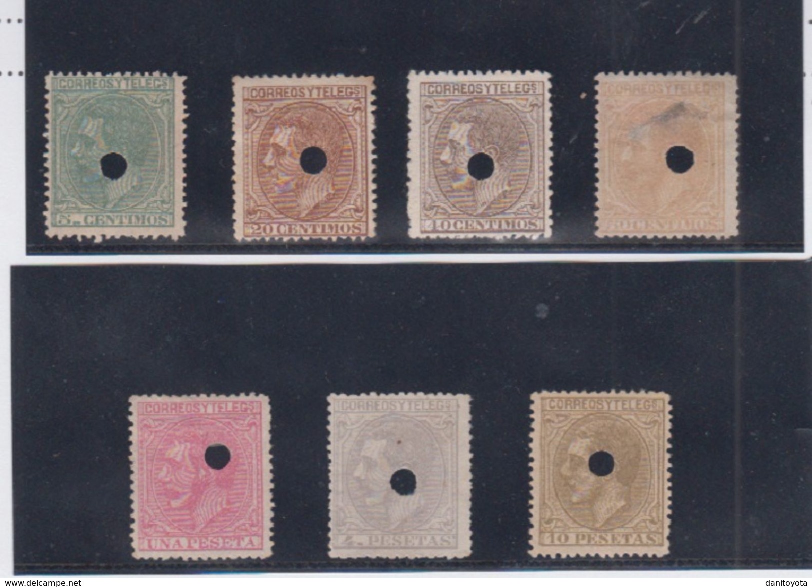 TELEGRAFOS.  EDIFIL 201T/203T-205T/209T - Used Stamps