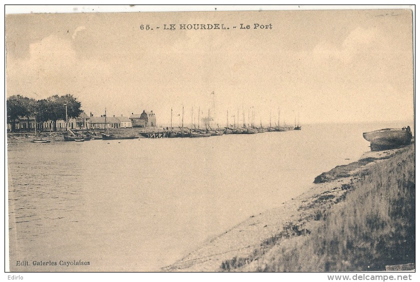 ---- 80 ----  LE HOURDEL  Le Port  Timbrée TTBE - Le Hourdel
