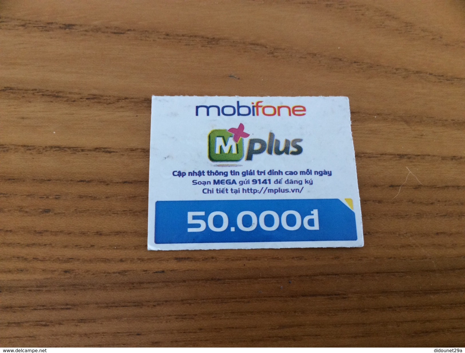 Télécarte Pré-payer 50.000d "mobifone M Plus" Vietnam - Viêt-Nam