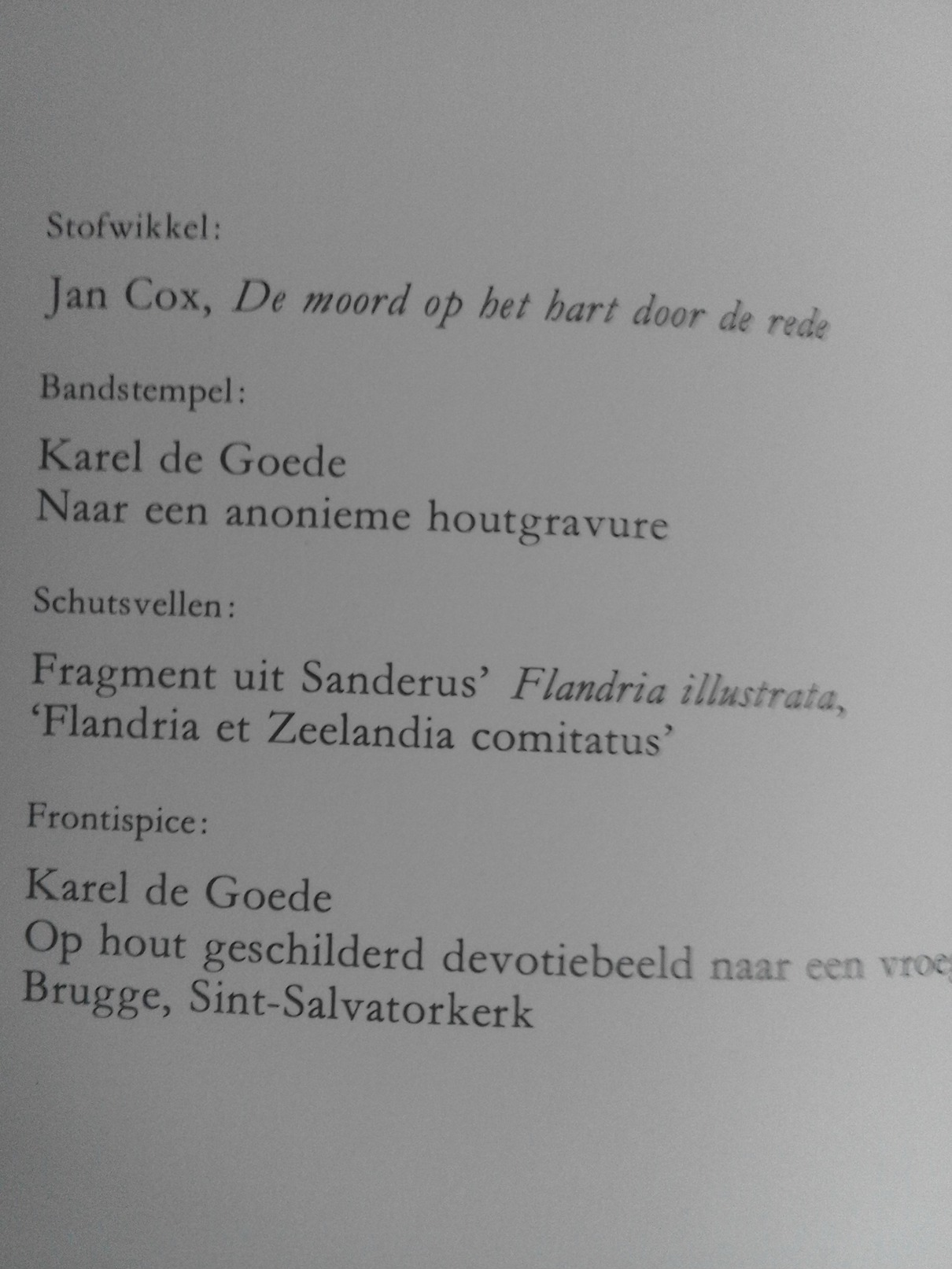 De Moord Op Karel De Goede - GALBERT VAN BRUGGE   1978 - Other & Unclassified