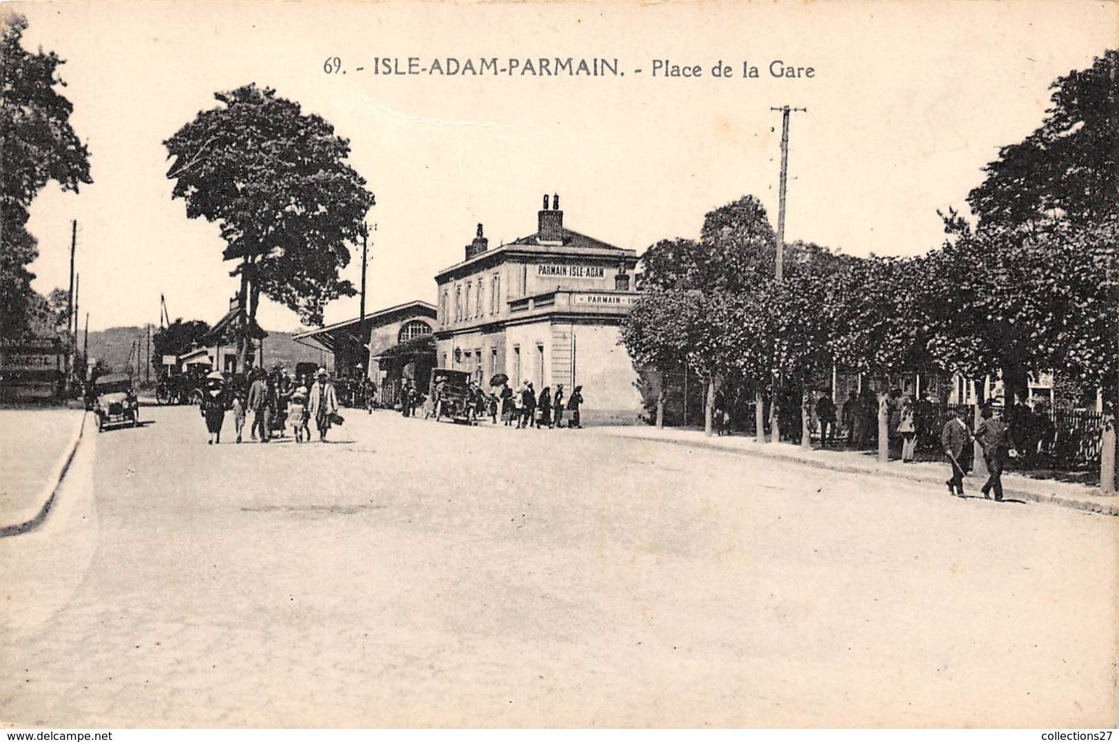 95-L'ILE ADAM- PLACE DE LA GARE - L'Isle Adam