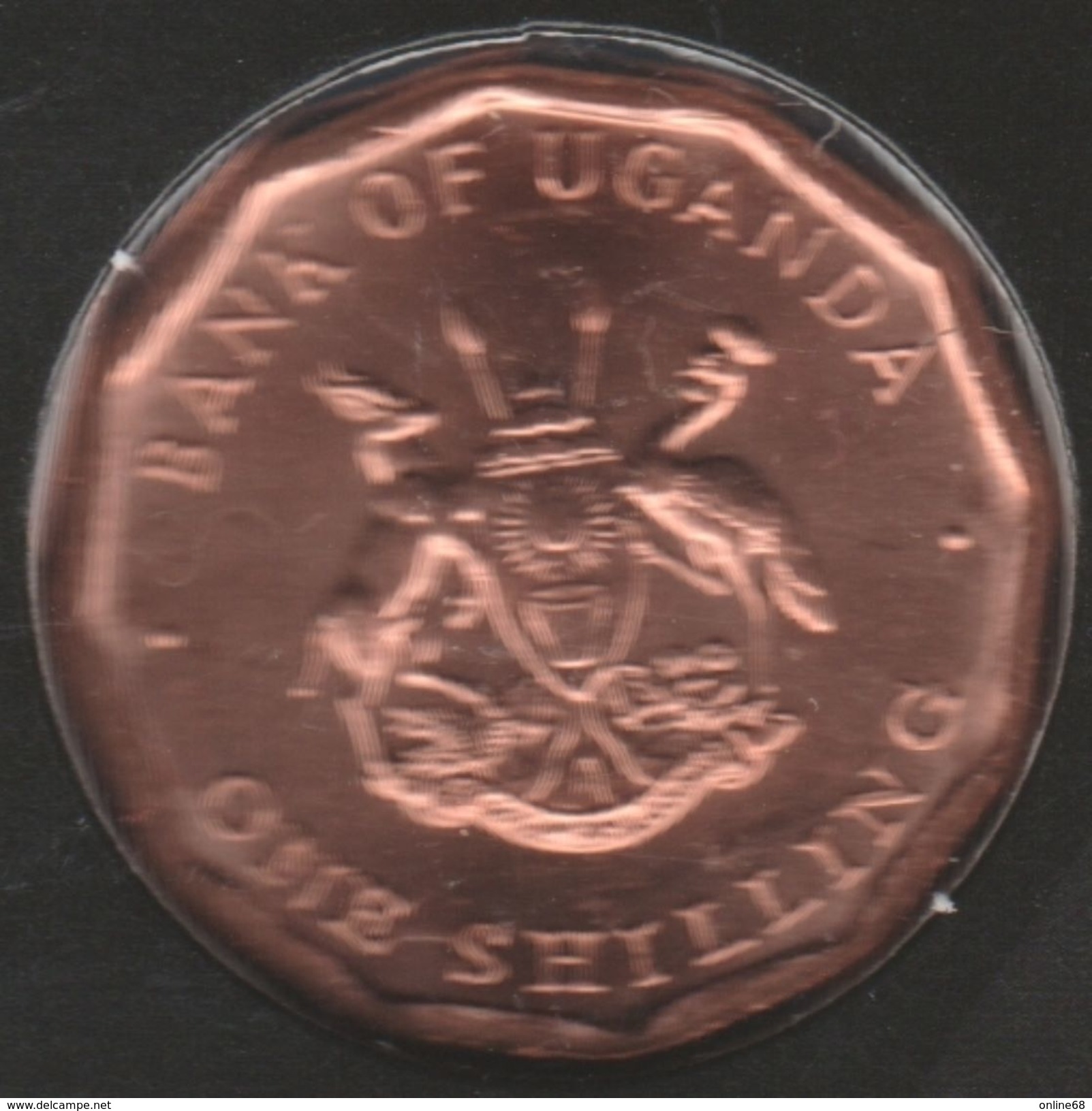 UGANDA 1 SHILLING 1987 KM# 27 Dodecagonal 12-sided COIN - Uganda