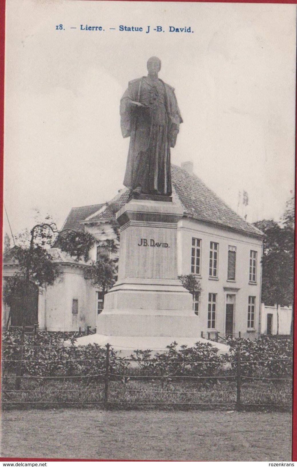 Lier Lierre Statue Standbeeld J.B. Jean-Baptist David Davidsfonds Kempen - Lier