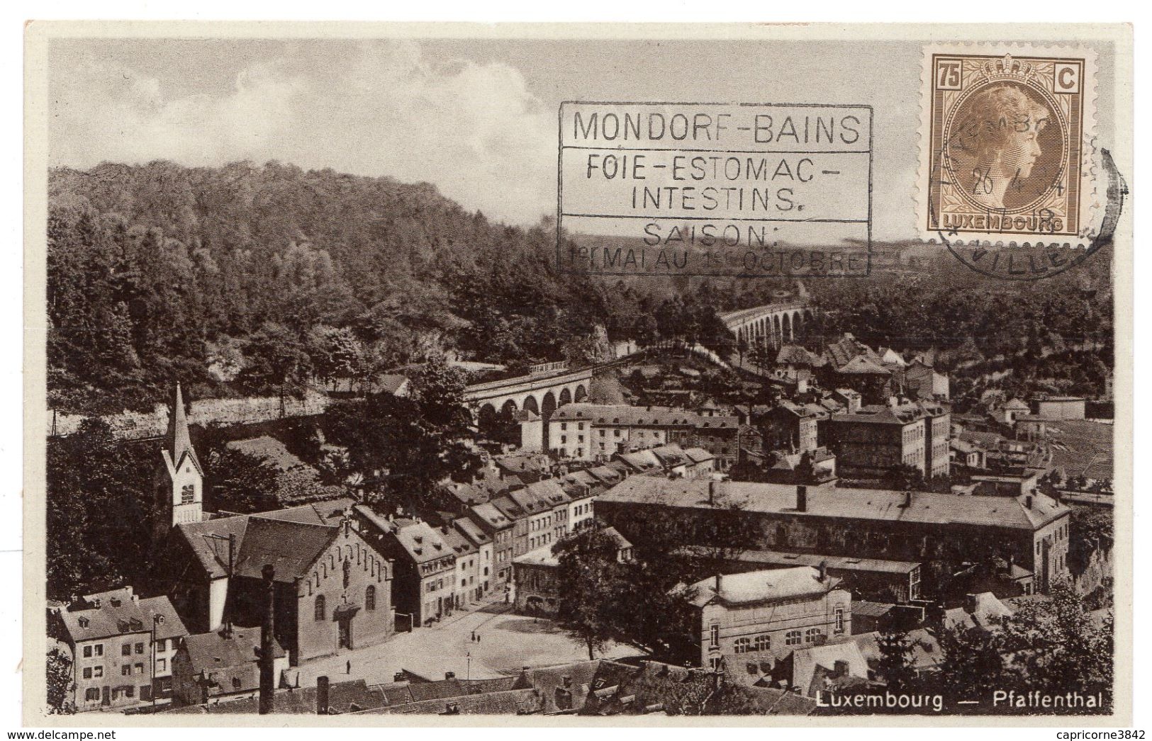 1934 - Luxembourg - Obl Mondorf Les Bains - Foie - Estomac - Intestins - Tp Grand Duchesse Charlotte N°176 - Machines à Affranchir (EMA)