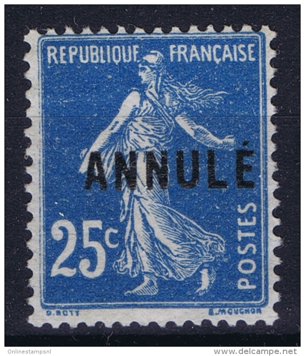 France Cours D'instruction Yv 140  Mau 41 Not Used (*) SG 11 Mm Du Bas - Lehrkurse