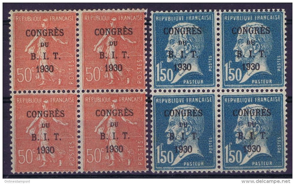 France Yv 264 + 265 2*  Postfrisch/neuf Sans Charniere /MNH/**  + 2* MH/* Falz/ Charniere  Block De 4 - Neufs