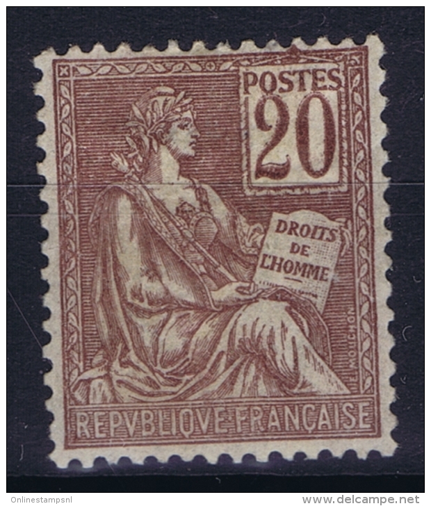 France : Yv 113 Postfrisch/neuf Sans Charniere /MNH/** 1900 - 1900-02 Mouchon