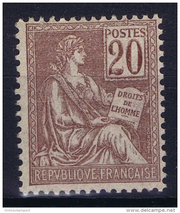 France : Yv 113 Postfrisch/neuf Sans Charniere /MNH/** 1900 - 1900-02 Mouchon