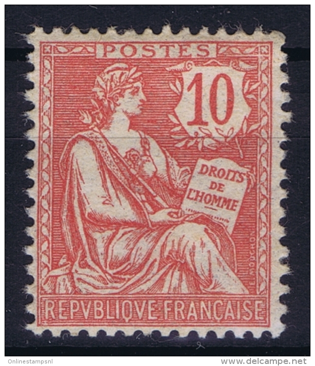 France : Yv 124 Postfrisch/neuf Sans Charniere /MNH/** 1900 Retouché  Bon Centré - 1900-02 Mouchon