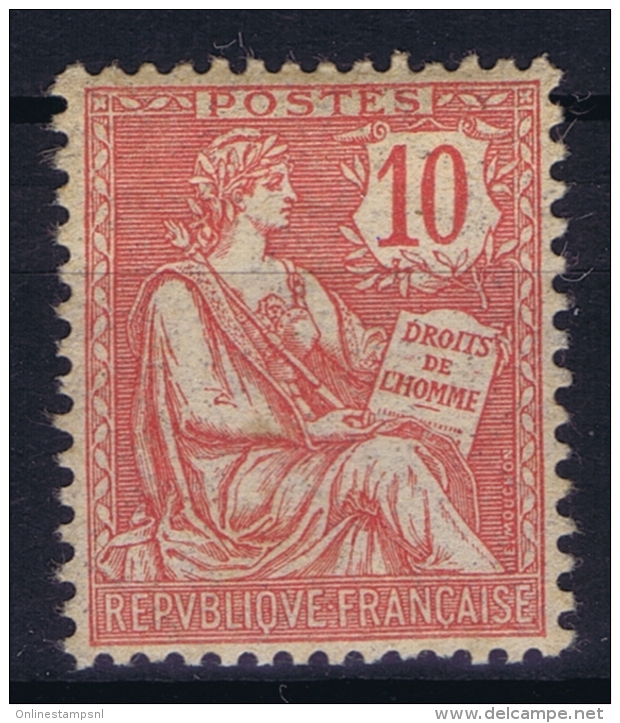 France : Yv 124 Postfrisch/neuf Sans Charniere /MNH/** 1900 Retouché  Bon Centré - 1900-02 Mouchon